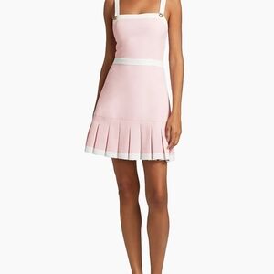 Alice + Olivia Pink and White Dress